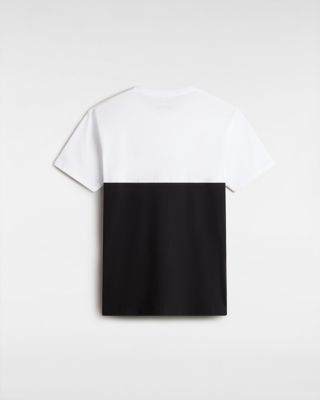 Colorblock T-shirt, Black, White