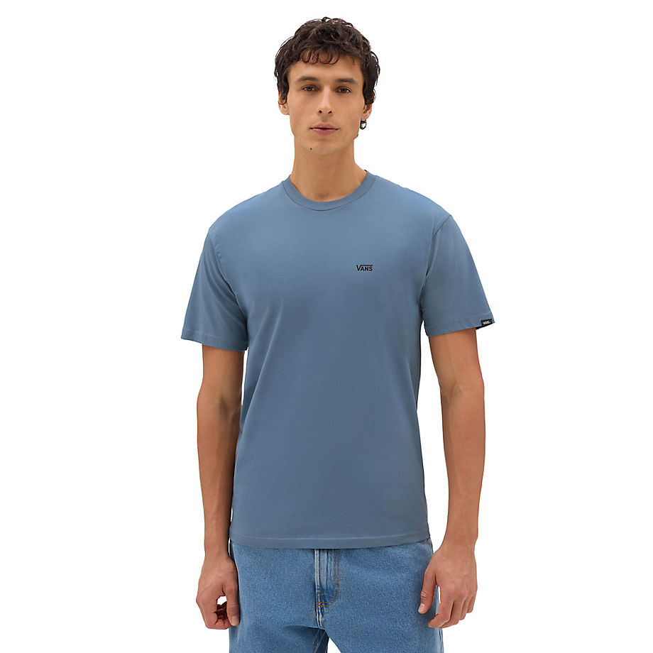 Vans Left Chest Logo T-shirt (blue Mirage/bla) Men Blue