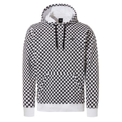 vans black checkerboard hoodie