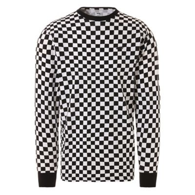 vans checkered long sleeve t shirt