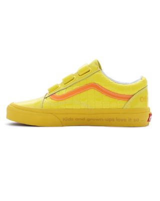 Yellow vans hot sale lightning bolt