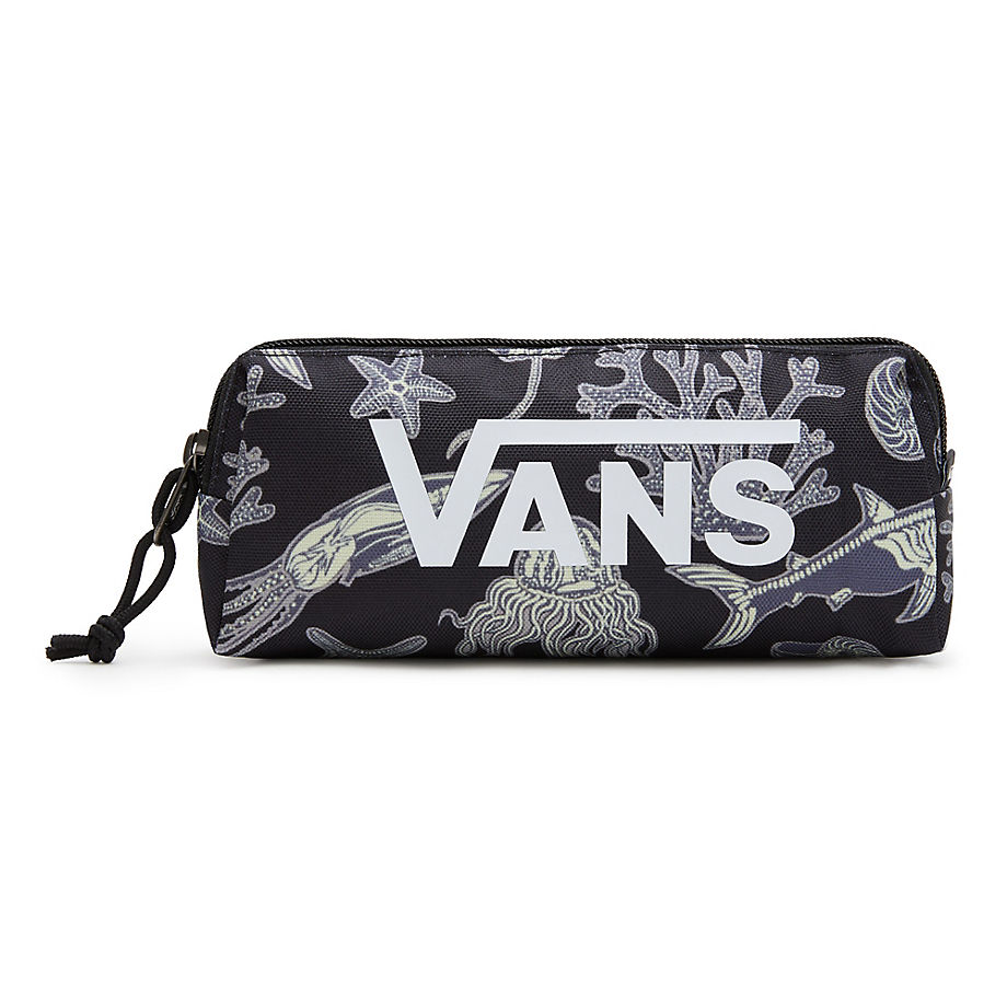 Vans Off The Wall Pencil Pouch (black/bluestone) Youth Black
