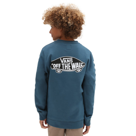 Boys Exposition Check Crew Sweatshirt (8-14 Years) | Vans