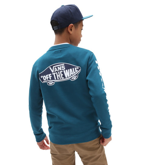 Boys Exposition Check Crew Sweatshirt (8-14 years) | Vans