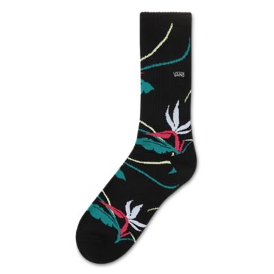 Shade Floral Crew Socks | Black | Vans