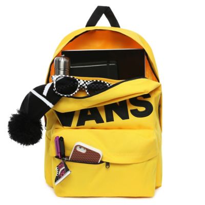 Vans backpack outlet mens yellow