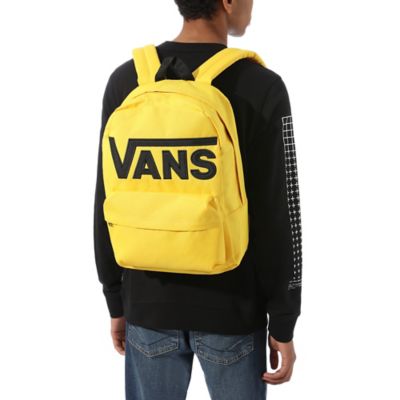 Vans backpack deals mens yellow