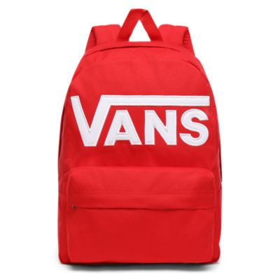 vans old skool backpack red