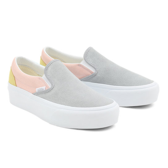 Colour Block Classic Slip-On Platform Shoes | Vans