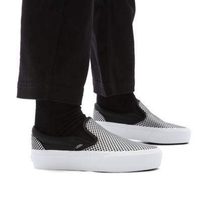 Sparkly checkered sale vans