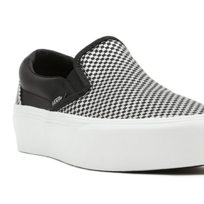 Womens checkered platform sales vans