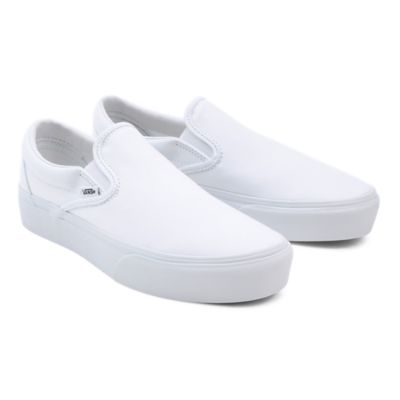 Slip-On Platform Shoes | White | Vans