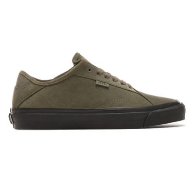 vans diamo trainers in khaki suede