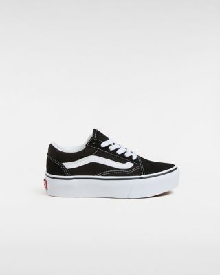 Kinder Old Skool Platform Schuhe (4-8 Jahre) | Schwarz | Vans