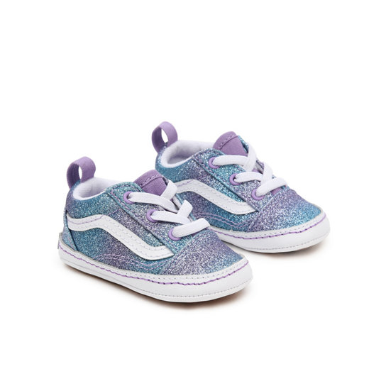 Infant Ombre Glitter Old Skool Crib Shoes (0-1 year) | Blue, Purple,  Multicolour | Vans