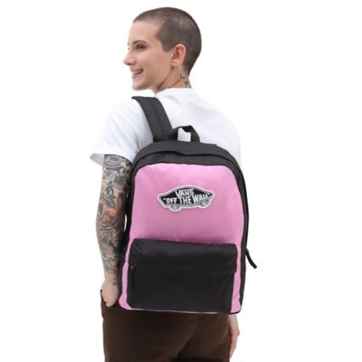 Pink and black store vans backpack