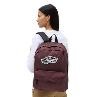 Vans burgundy outlet backpack