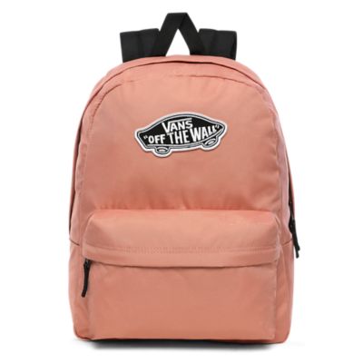 vans realm pink backpack