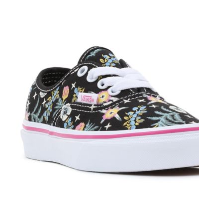 Floral vans clearance black