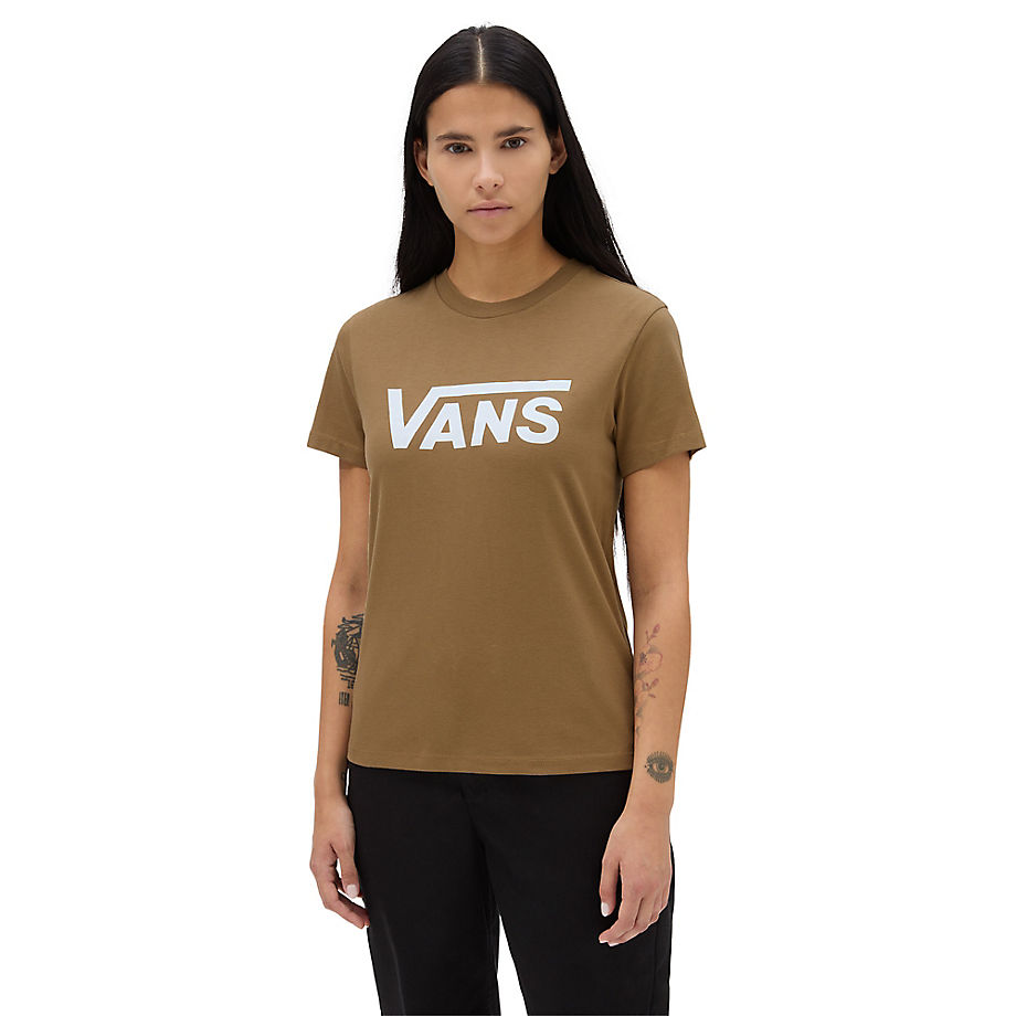 Vans Flying V Rundhals-t-shirt (kangaroo) Damen Braun