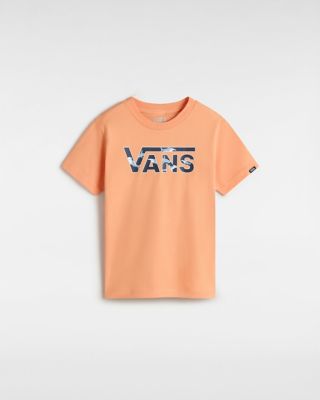 Vans Classic Logo Tee Voor Jongens (2-8 Jaar) (copper Tan) Little Kids Oranje