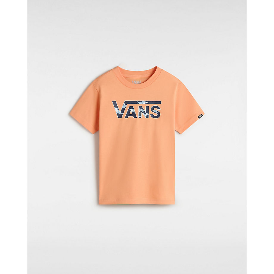 Vans Classic Logo Tee Voor Jongens (2-8 Jaar) (copper Tan) Little Kids Oranje