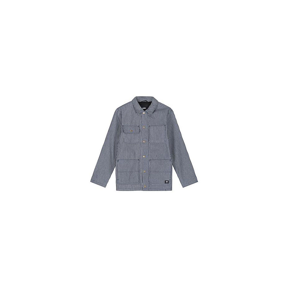 VANS Manteau Hickory Drill Chore (hickory Stripe) Homme Bleu, Taille L