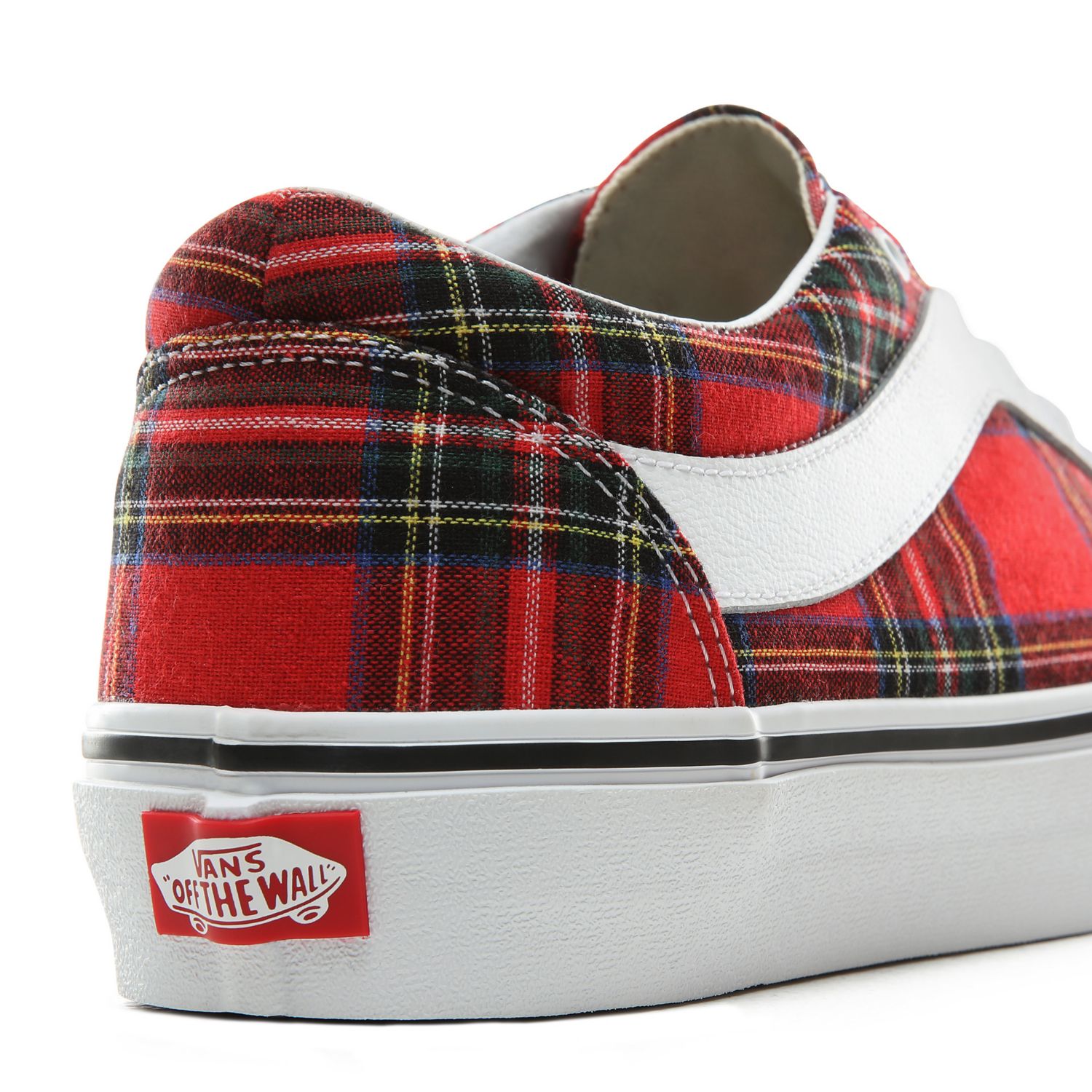 Vans discount cuadros rojas