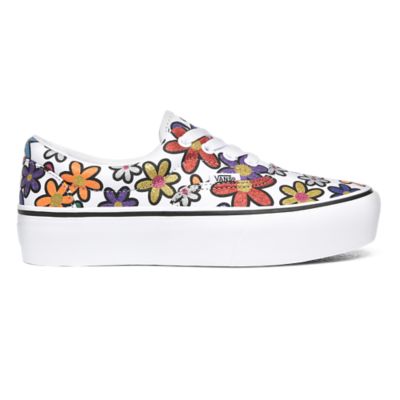 Glitter Daisies Era Platform Shoes | Multicolour | Vans