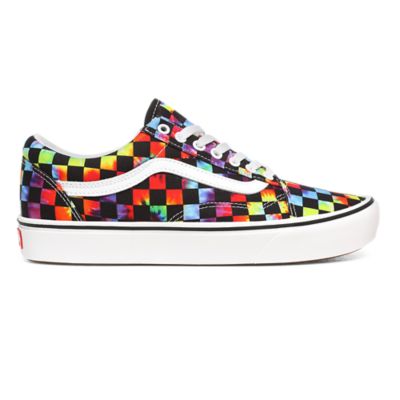 vans checkered tie shoes