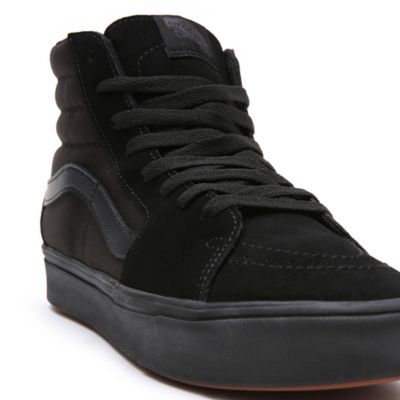 Vans sk8 deals hi black canvas