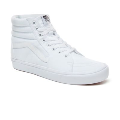 White store sk8 vans