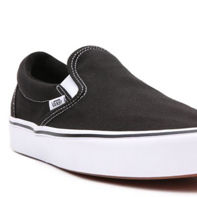 Vans comfycush hotsell slip on black