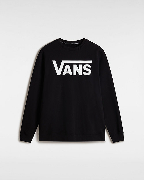 Vans Classic Crew Sweater (black-white) Heren Zwart