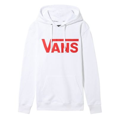 vans hoodie white and red