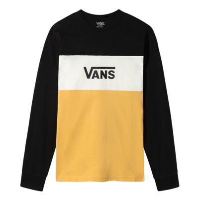 vans long sleeve yellow shirt