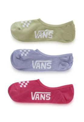 vans socquettes classic assorted canoodle™ (3 paires) (winter pear) femme vert, taille 36.5-41