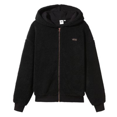 black vans zip up hoodie
