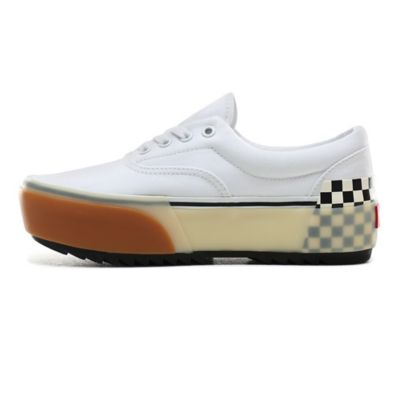 Era stacked 2025 vans white