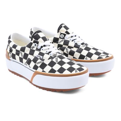 Checkerboard Era Stacked Shoes | Black 