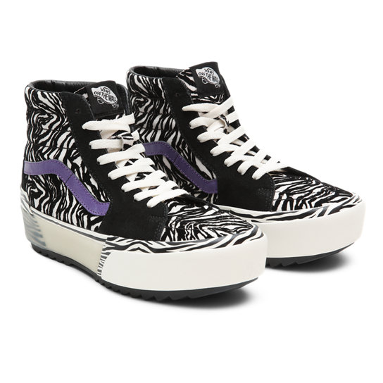 Chaussures Zebra Sk8-Hi Stacked | Noir | Vans