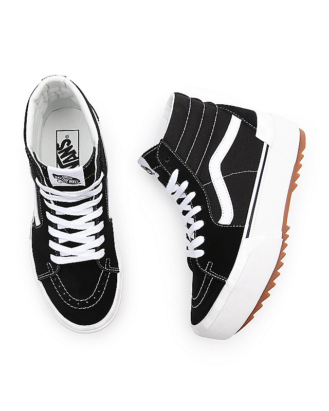 Suede/Canvas Sk8-Hi Stacked Shoes 2