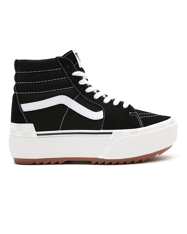 Suede/Canvas Sk8-Hi Stacked Shoes