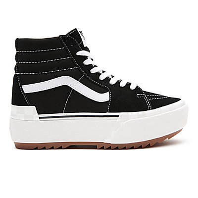 Suede/Canvas Sk8-Hi Stacked Shoes 3