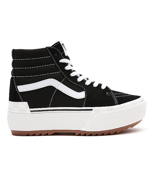 Suede/Canvas Sk8-Hi Stacked Shoes 3