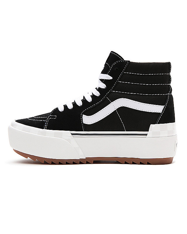 Suede/Canvas Sk8-Hi Stacked Shoes 4