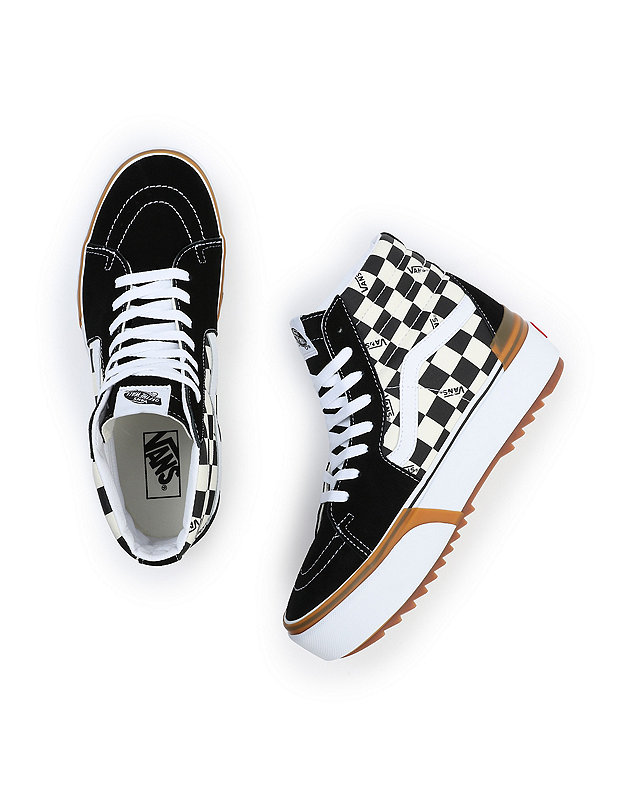 Checkerboard Sk8-Hi Stacked Shoes 2