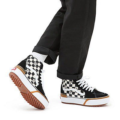 Chaussures Checkerboard Sk8-Hi Stacked