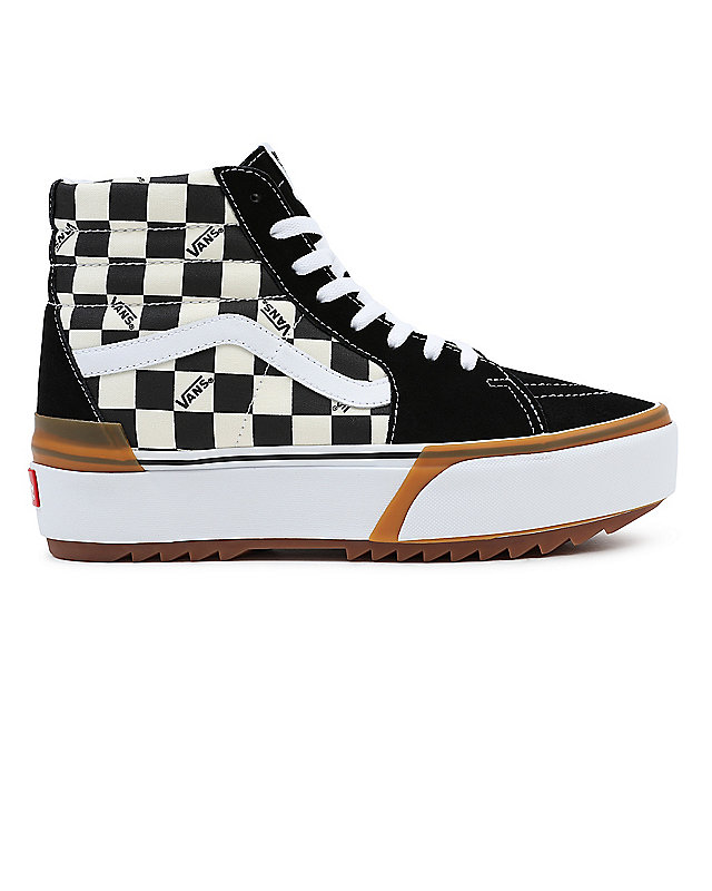 Checkerboard Sk8-Hi Stacked Shoes 4