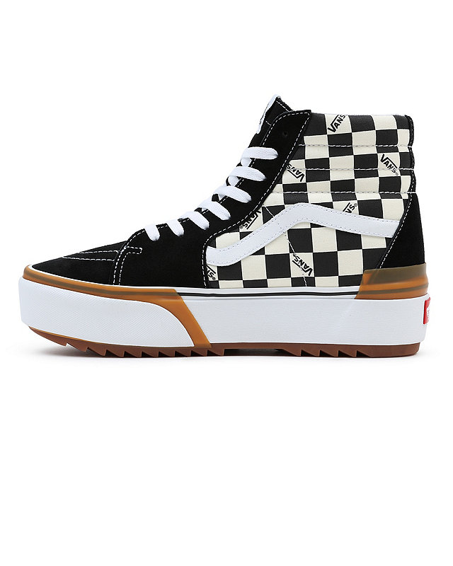 Checkerboard Sk8-Hi Stacked Shoes